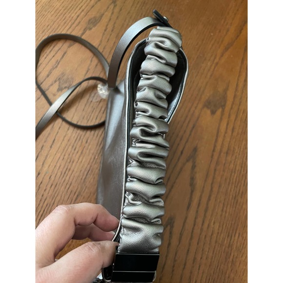 NWT A New Day Metallic Gray Purse - Picture 5 of 8